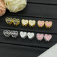 CEM211 New Arrive Fashion  Hot Sale  with Diamond Heart Earring  for Woman Jewelry To Choose