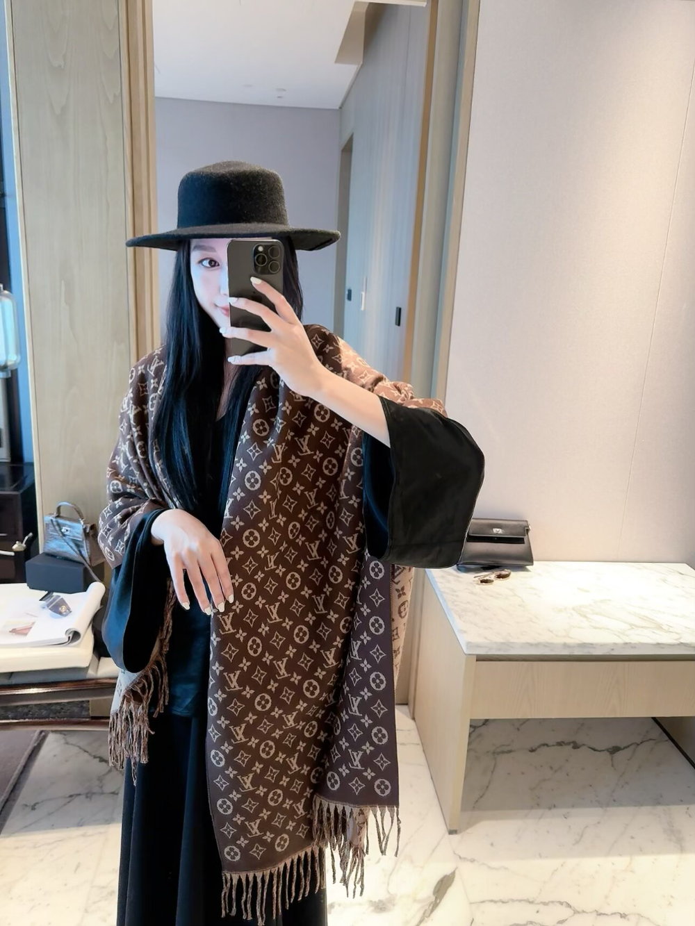 LEM651 new arrive  Hot sale brown grey color fashion beautiful  scarf  for woman gift  to choose