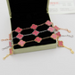 VAEM22 New trendy four-leaf collar chain bracelet personalized luxury high-end accessory available as a gift option