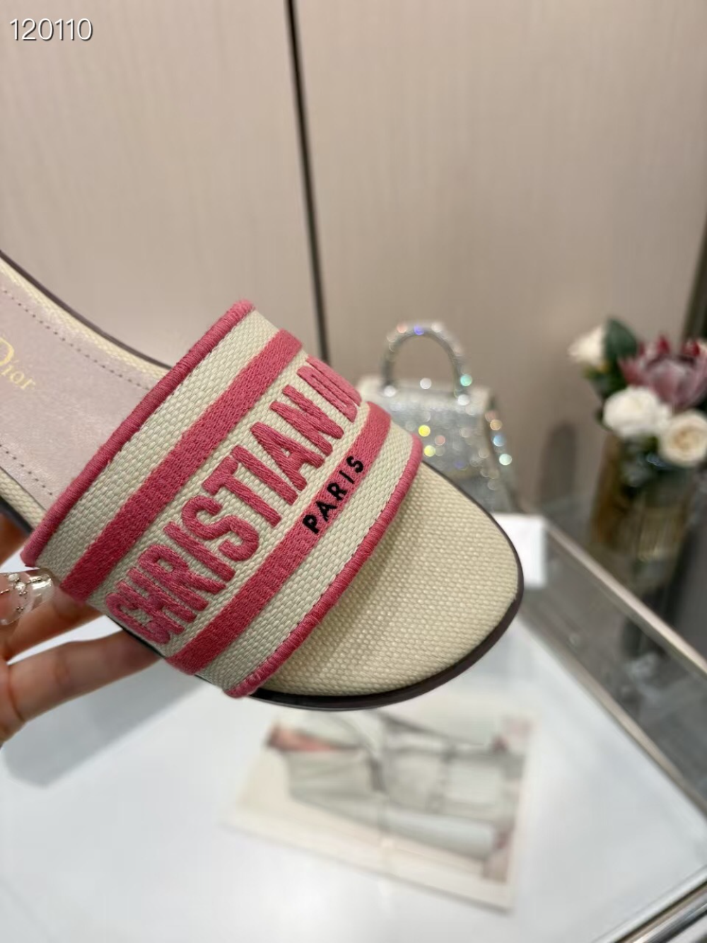 DEM345 Designer women Slippers red blue color sandals shoes for women high quality size 35 to 43