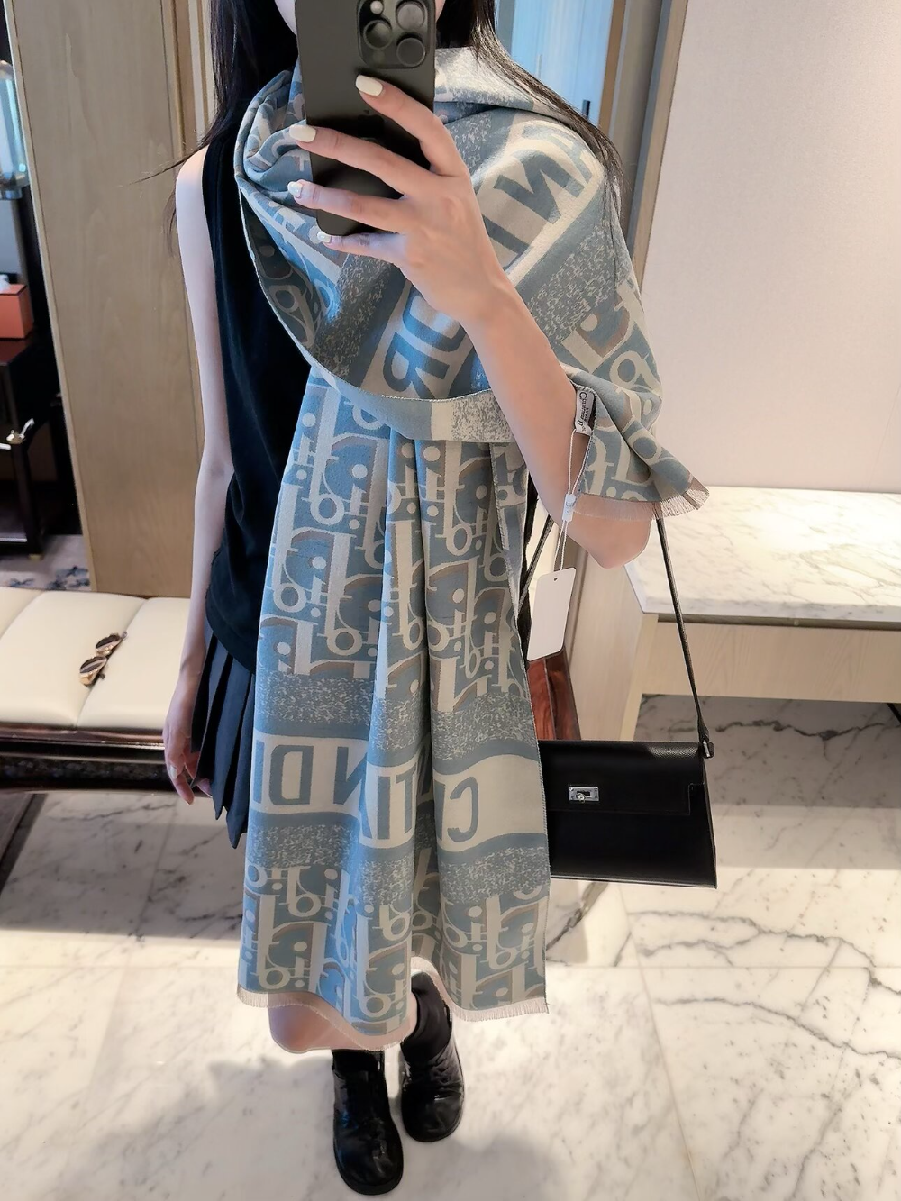 DEM385 new arrive  Hot sale brown black blue color fashion beautiful  scarf  for woman gift  to choose