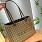GEM261 New arrive fashion black grey khaki light brown bag for woman hands bag beautiful gift to choose gift  41*32cm