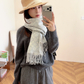 LEM529 new arrive  Hot sale brown grey color fashion beautiful  scarf  for woman gift  to choose size 180*60cm