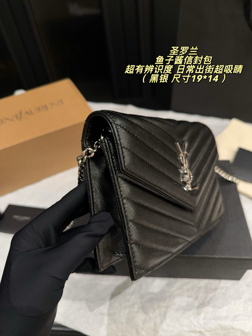 SEM11 New arrive fashion black bag for woman hands bag beautiful gift to choose gift 23*15cm