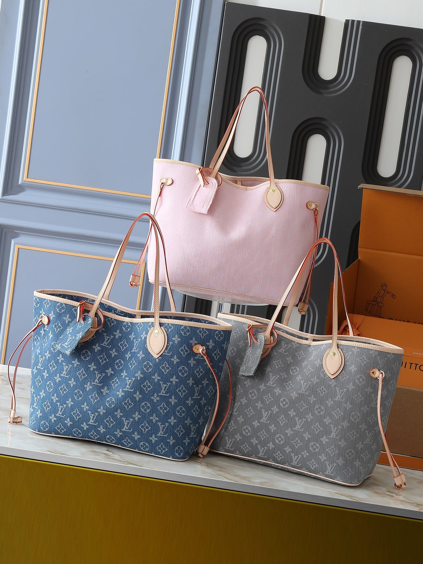 LEM278 Designer Bag 2pcs Set Embossed Flower Women Crossbody Handbag Shoulder Bags Fashion Composite Ladys Clutch Tote Bag shopping Female Coin Purse wallet