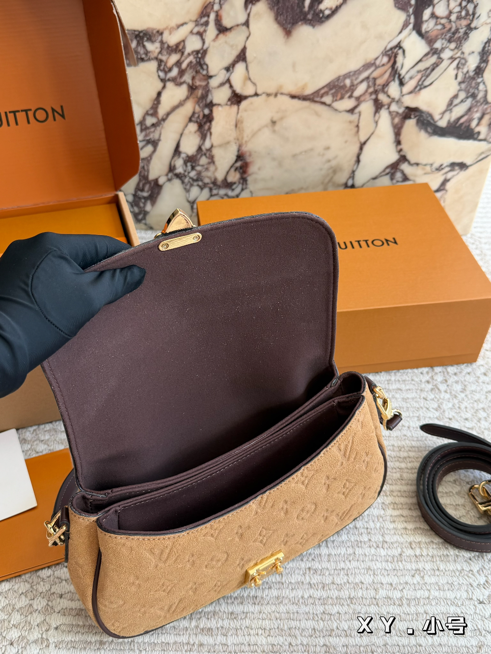 LEM595 New arrive fashion brown color bag for woman beautiful gift to choose 2 size
