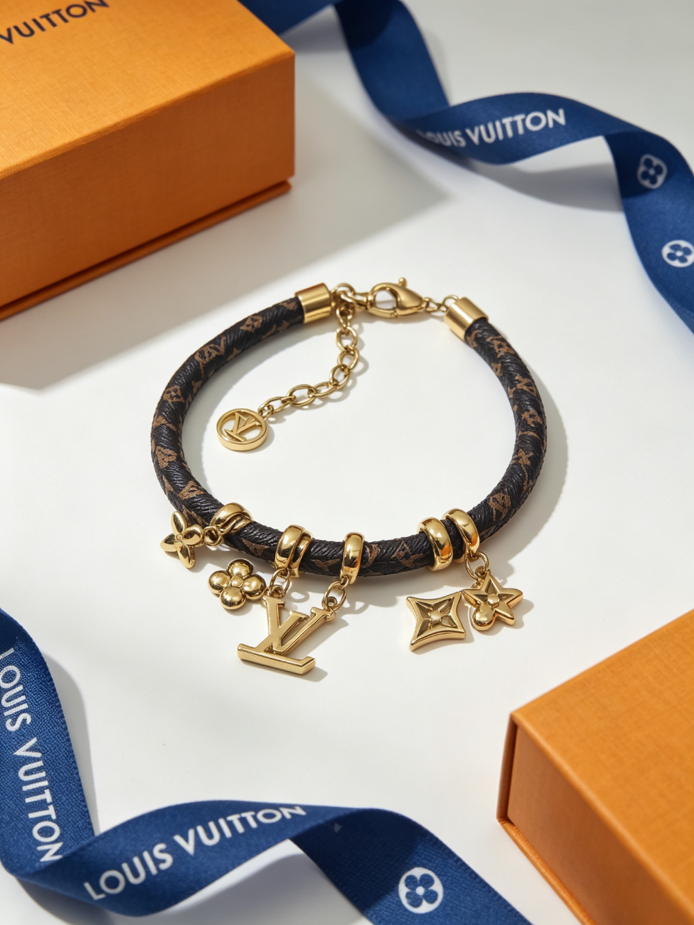 LEM657 New trendy European-style titanium bracelet with letter pendant suitable as a couple's accessory for ladies