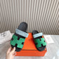 HEM101 Designer women Slippers sandals shoes for women mix color shoes high quality size 35 to 42