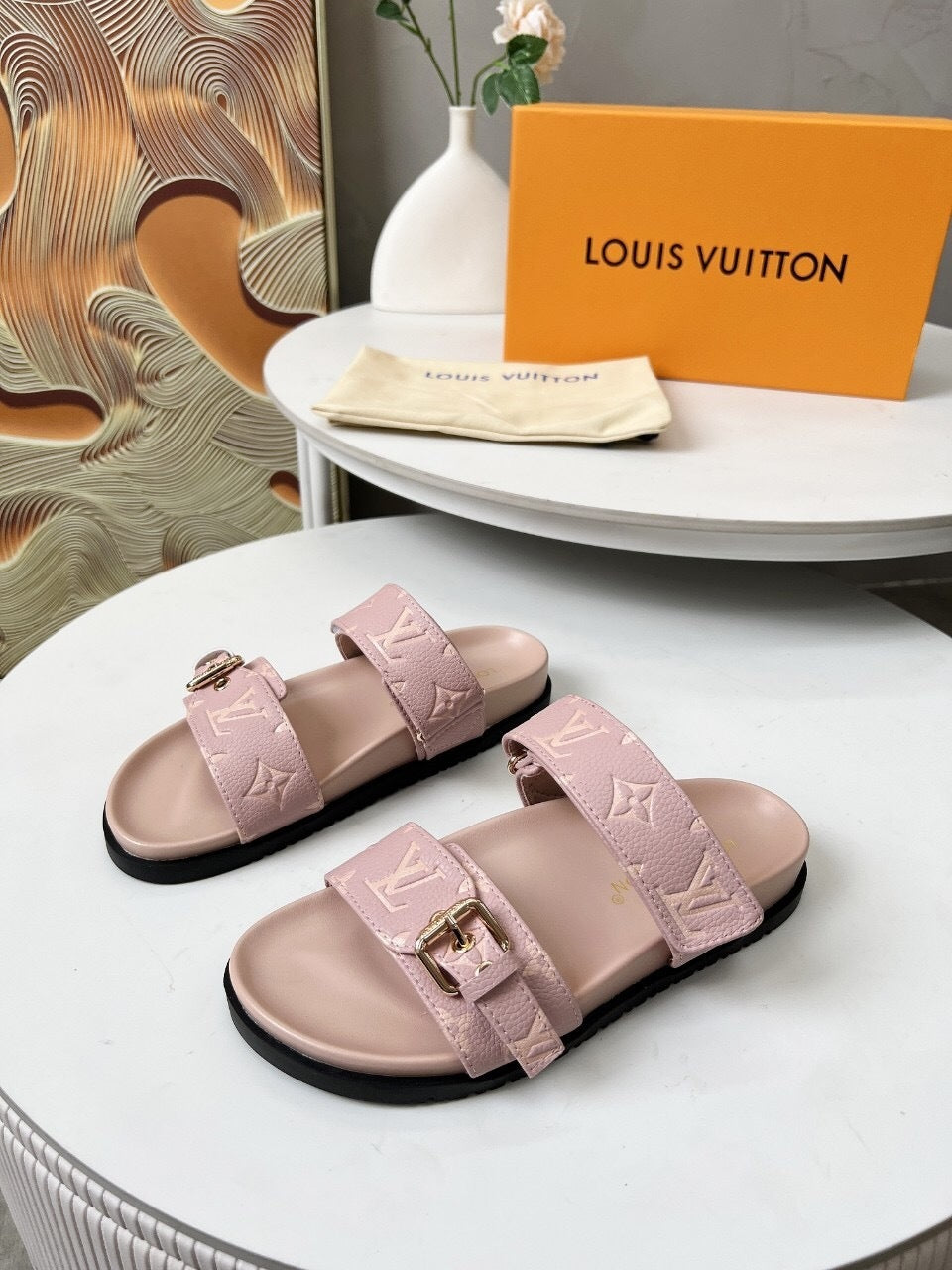 LEM378 Designer Shoes women Sandals for women pink grey color shoes high quality size 35 to 42