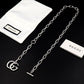 GEM151 New Arrive  Silver and Gold Color Necklace Fashion Design Charm for Women Jewelry 45cm Long
