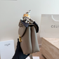 CLEM50 New arrive fashion black grey bag for woman hands bag beautiful gift to choose gift  20x13cm