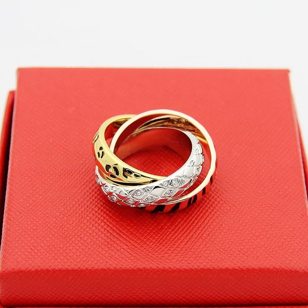 CEM165 Designer For Women love Ring Gold Sliver men rings jewelry with stones