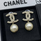CEM218 New Arrive Fashion  Hot Sale  with Diamond Pearl Earring  for Woman Jewelry To Choose Gift