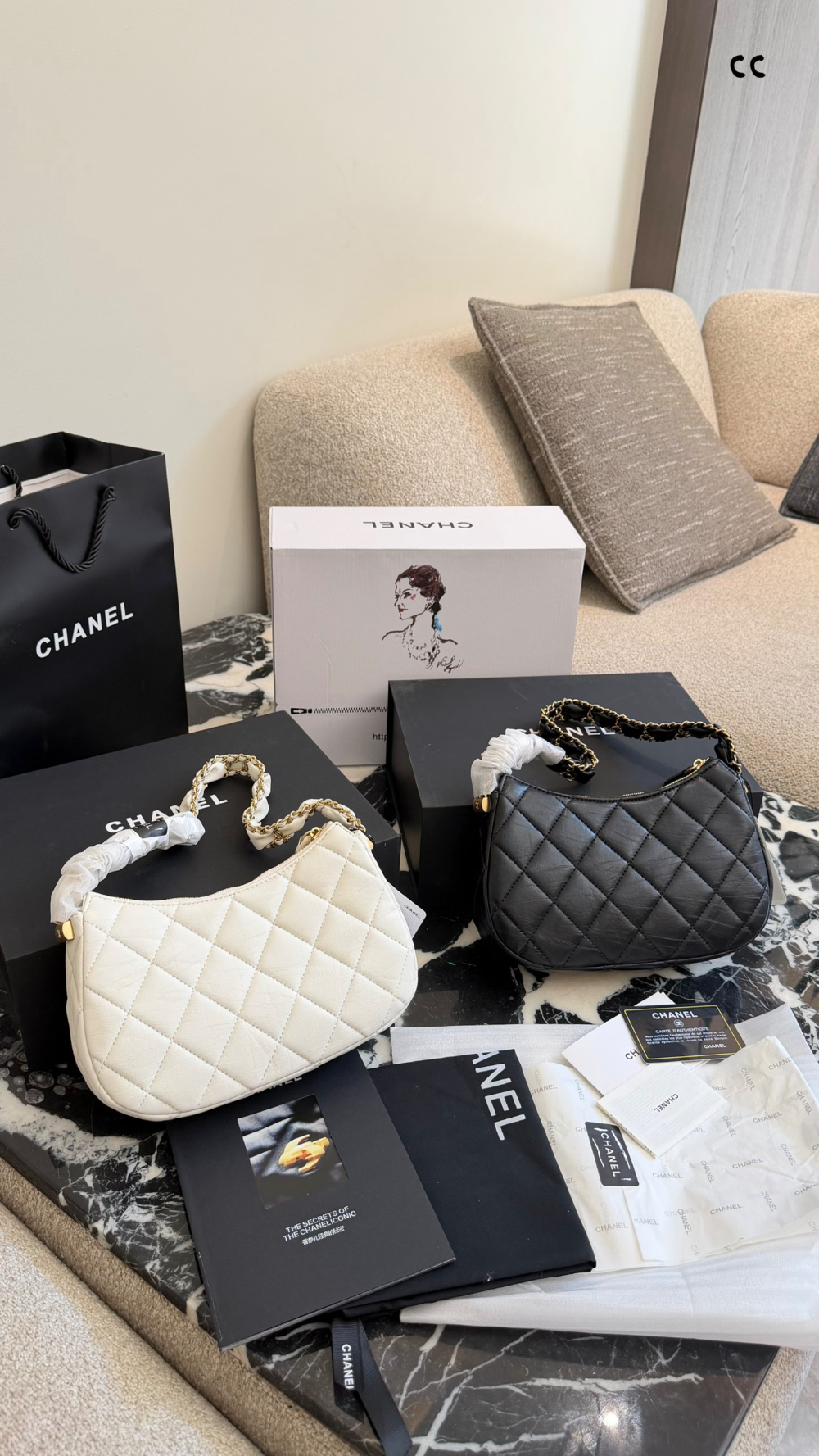 CEM370 New arrive fashion black white color bag for woman beautiful gift to choose
