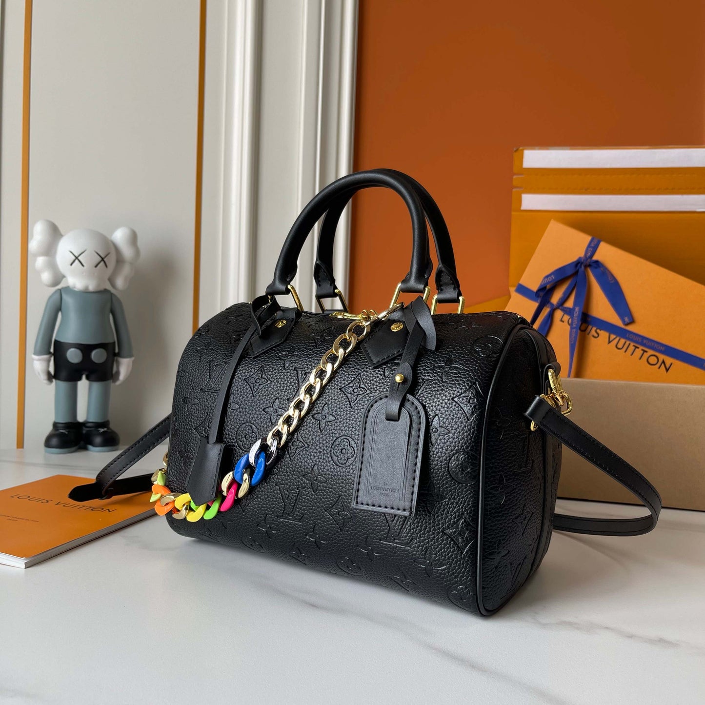 LEM106 New arrive fashion black color bag for woman beautiful gift to choose gift size to choose 21×14×6cm