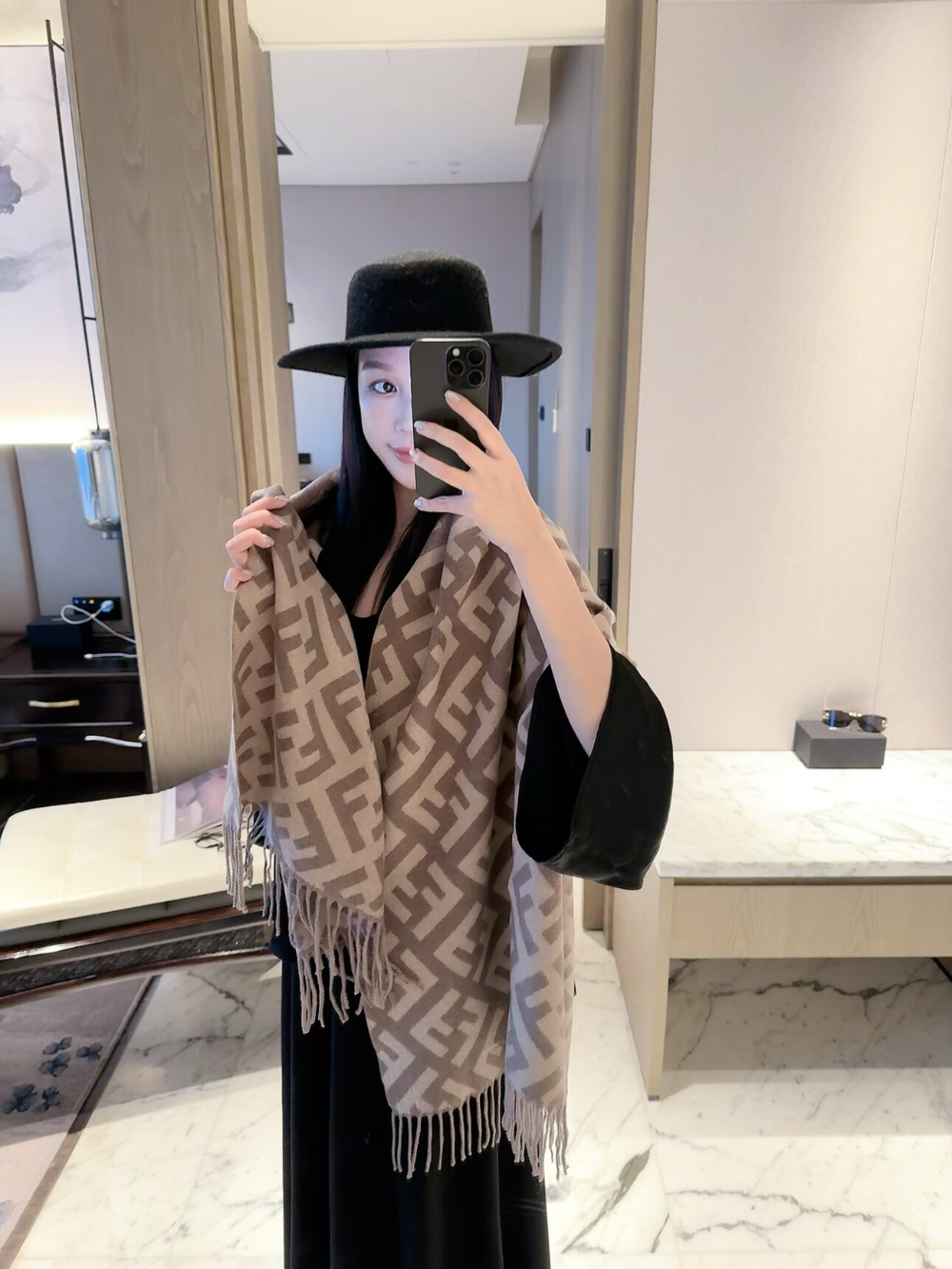 FEM34 new arrive  Hot sale brown  black color fashion beautiful  scarf  for woman gift  to choose 60x180cm