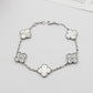VEM32 Hot Sale Fashion 18k Akin Gold 4 Flowers Bracelet&bangle for Woman Size Jewelry Gift