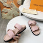 LEM378 Designer Shoes women Sandals for women pink grey color shoes high quality size 35 to 42