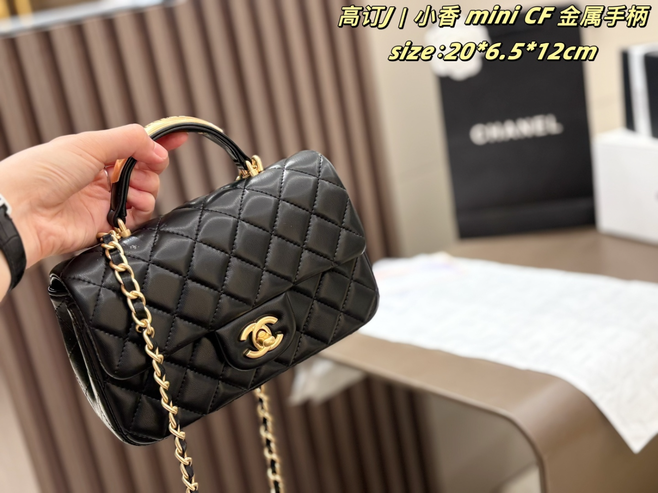 CEM266 New arrive fashion black white red   pink brown gray bag for woman hands bag beautiful gift to choose gift 20*6.5*12cm