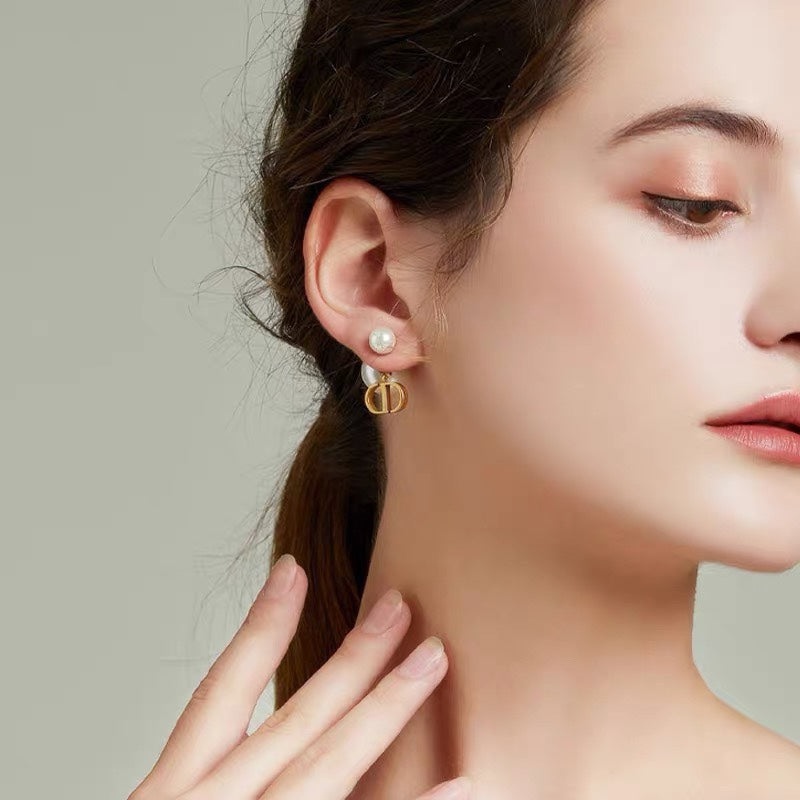 DEM290 New Arrive Fashion  Hot Sale  with Pearl S925 Silver Earring  for Woman Jewelry To Choose Gift