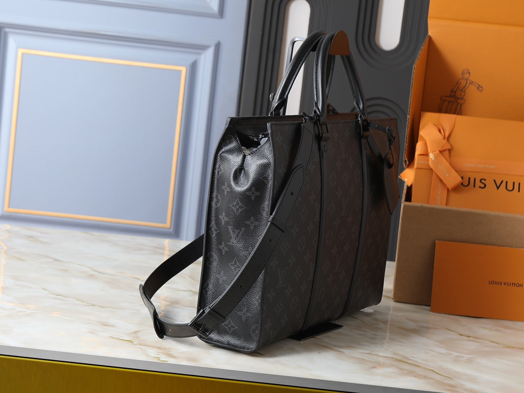 LEM330 Hot sale fashion black brown  bag for woman and men gift size 31*39*8.5cm