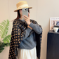 LEM525 new arrive  Hot sale brown black grey yellow color fashion beautiful  scarf  for woman gift  to choose size 180*45cm