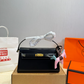 HEM146 New arrive fashion black white pink brown khaki  bag for woman hands bag beautiful gift to choose gift 25*13cm