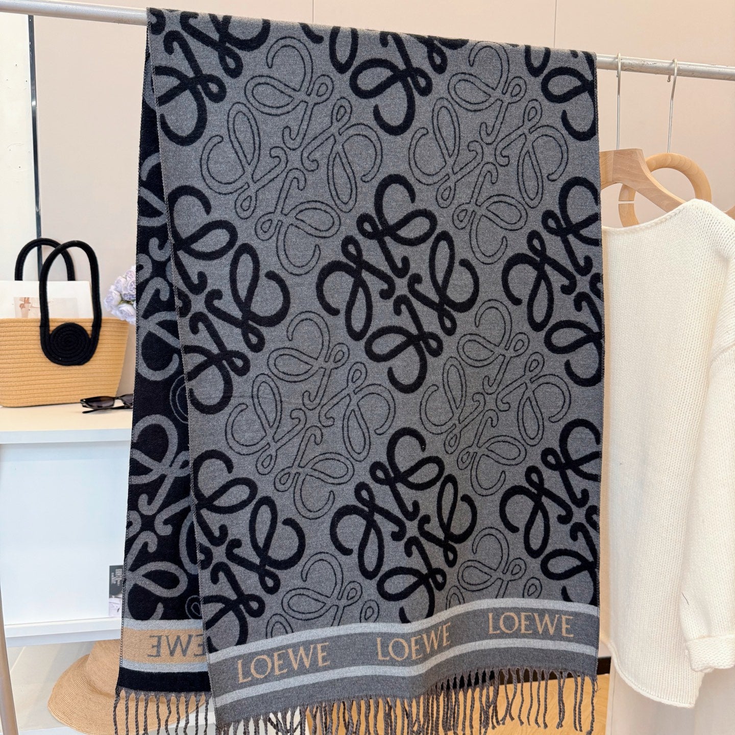 WEM02 luxury Designer Cashmere Scarf Winter Women Long Scarf Quality Headband Fashion Men brand Scarves Classic Printed Check Big Plaid Shawls Soft comfortable gift 65*180CM