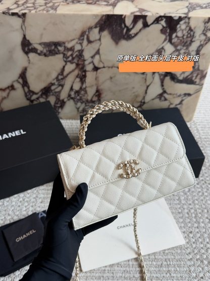 CEM393 New arrive fashion black white light blue silver khaki pink caramel color bag for woman beautiful gift to choose size 19*10cm