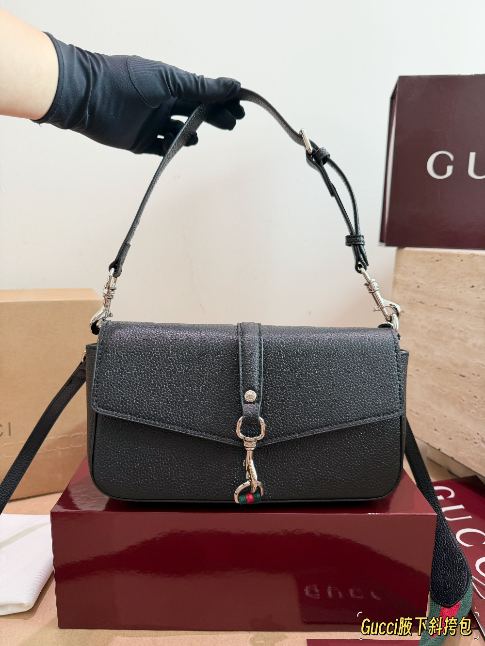 GEM222 New arrive fashion black red green purple color bag for woman beautiful gift to choose size 23*13cm