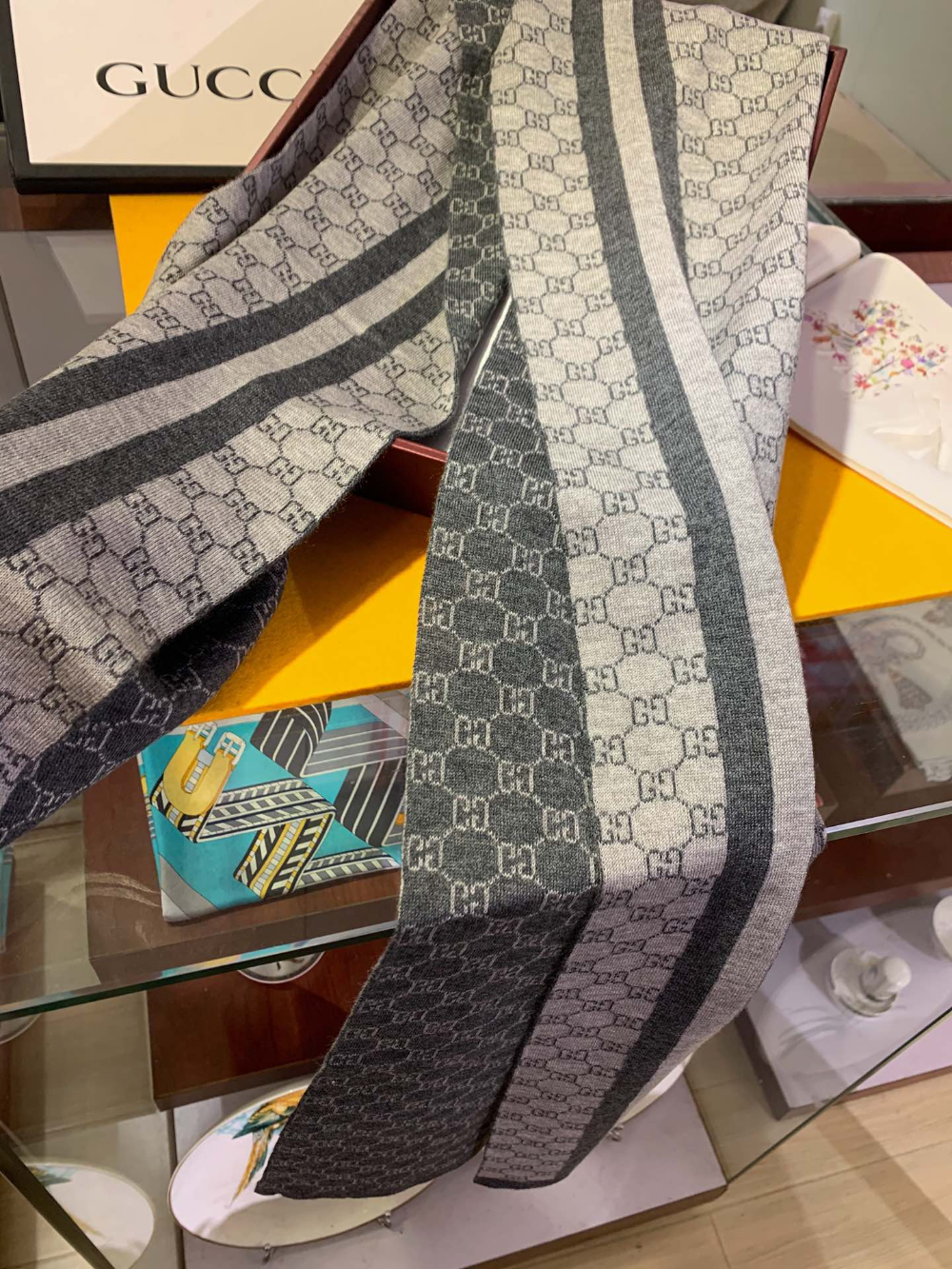 GEM245 new arrive  Hot sale grey khaki dark gray color fashion beautiful  scarf  for woman gift  to choose 30*180cm