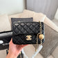 CEM243 New Designer Lambskin Leather Quilted Tabby Handbags Gold Hardware Chains Letter C Hasp Shoulder Bag