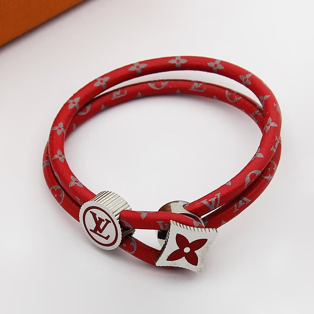 LEM449 New Arrive Fashion Open Flower Bracelet Metal Letter Wristband Bracelet Couple Accessories for Woman