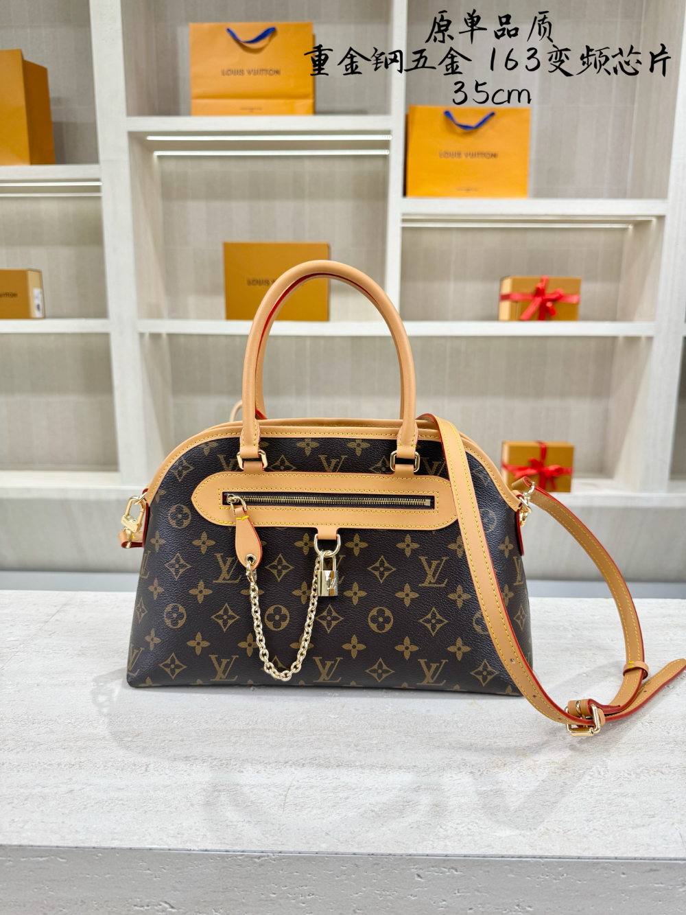 LEM544 New arrive fashion brown color bag for woman beautiful gift to choose 35*21cm