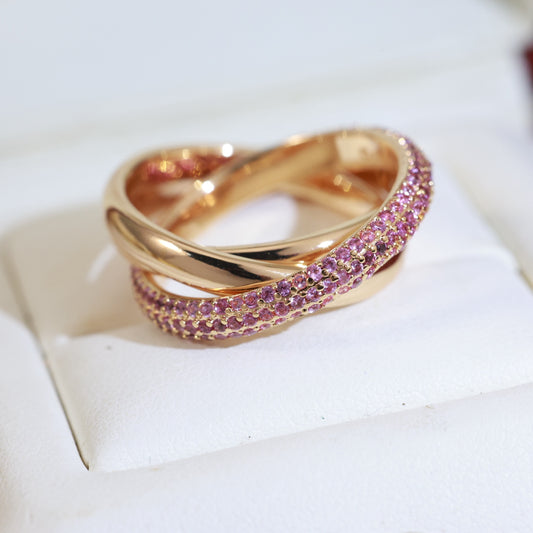 CREM203 Titanium Steel Love Rings with Stone for Women Men Couples Anel Cubic Zirconia Wedding Rings Bands Bague Femme