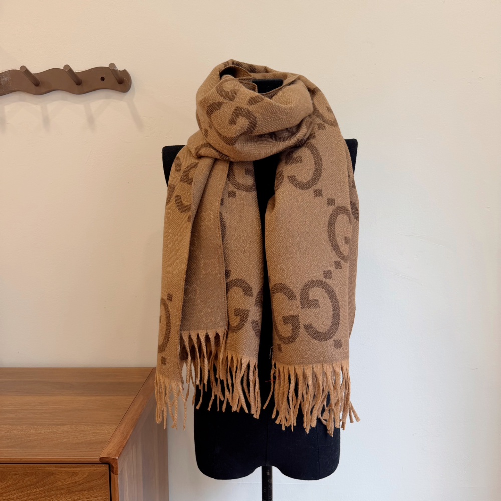 GEM193 new arrive  Hot sale brown grey color fashion beautiful  scarf  for woman gift  to choose size 180*60cm