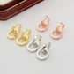CREM216 New Arrive Fashion Stud Screws with Nail Pattern Earring  for Woman Jewelry To Choose Gift