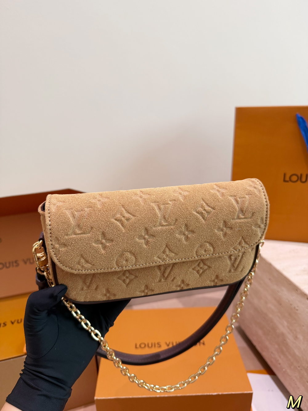 LEM597 New arrive fashion light brown color bag for woman beautiful gift to choose size 22*13cm