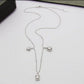 MEM17 Hot Sale Fashion Water-drop Full Diamond Necklace for Woman Size Jewelry  for Woman Gift