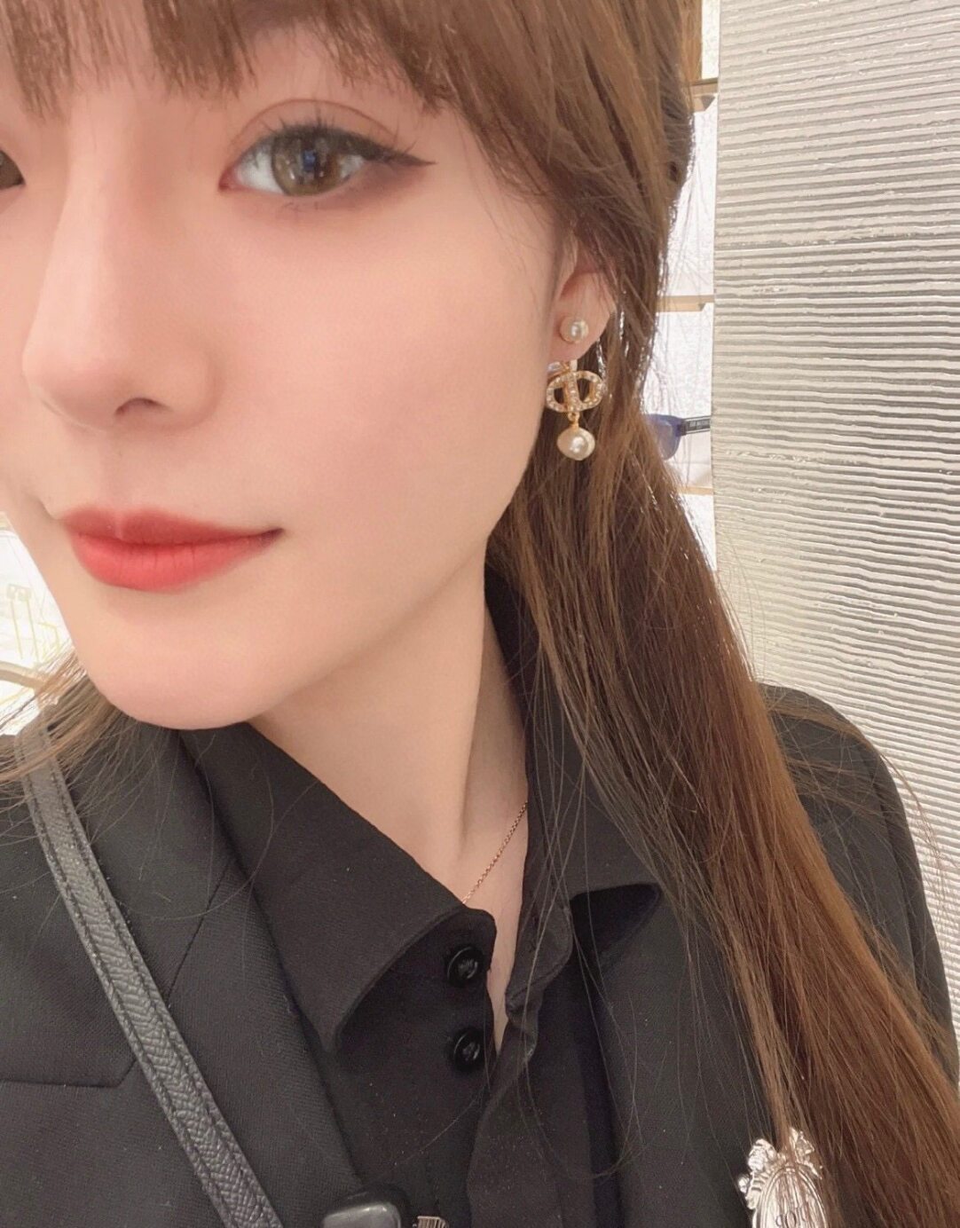 DEM276 New Arrive Fashion  Hot Sale  with Diamond Pearl Earring  for Woman Jewelry To Choose