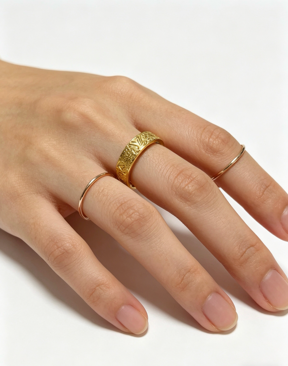 LEM573 New Classic Ring Brand Designer Titanium Steel Ring Gold Ring Women Mens Ring Love Promise Jewelry