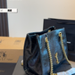 SEM16 New arrive fashion black white color bag for woman beautiful gift to choose gift size to choose 25*11*18cm