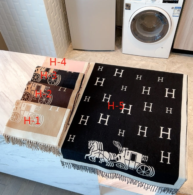 HEM68 Winter Scarf Pashmina For Designers warm Scarfs Fashion Classic Women Designer Brand Cashmere Winter Scarf Wrap 180cm scarf for women Size 65*180CM