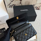 CEM246 designer shoulder bags classic classic flap patterned chain shoulder strap sheepskinflap bag crossbody shoulder bag black bag 20*13cm