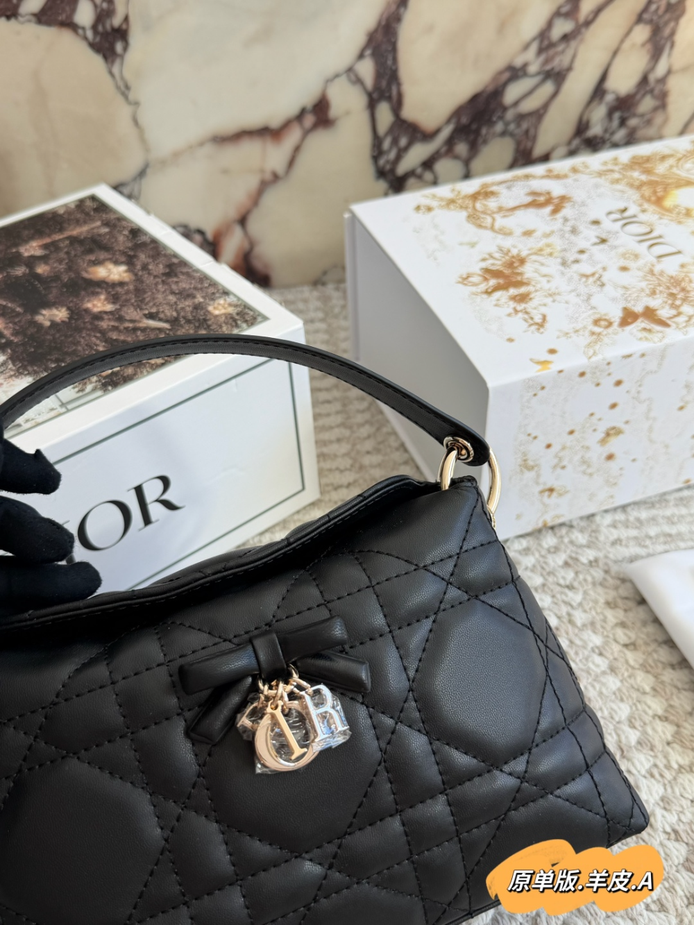 DEM387 New arrive fashion pink black white bag for woman hands bag beautiful gift to choose gift  23*14cm