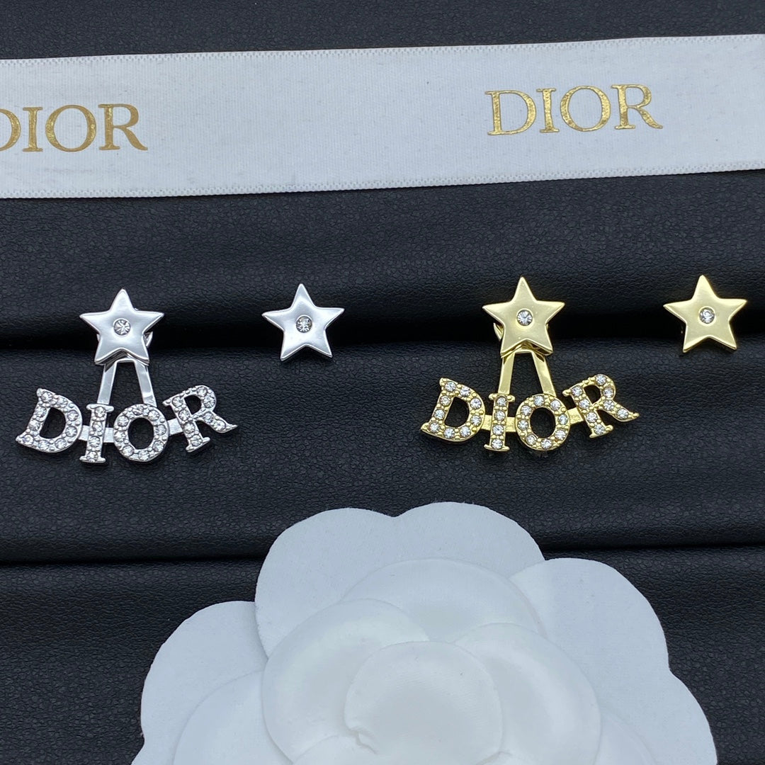 DEM254 New Arrive Fashion  with Diamond Pearl Stars Earring  for Woman Jewelry To Choose