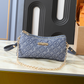 LEM624 New arrive fashion blue grey bag for woman hands bag beautiful gift to choose gift 24.5 x 13.5 x 6.5cm