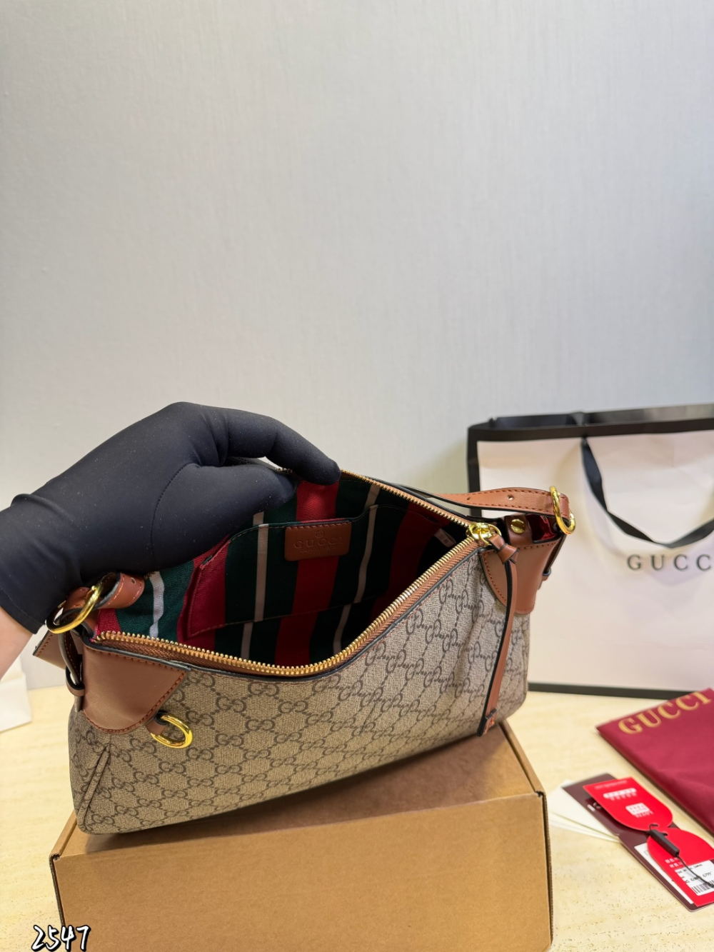 GEM241 New arrive fashion brown color bag for woman beautiful gift to choose