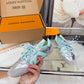 LEM381 Designer Shoes trainer women Sneakers shoes for women pink brown green color high quality size 35 to 41