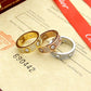 Titanium steel with diamond Rings for Women Men Couples Anel Cubic Zirconia Wedding Rings Bands Bague Femme